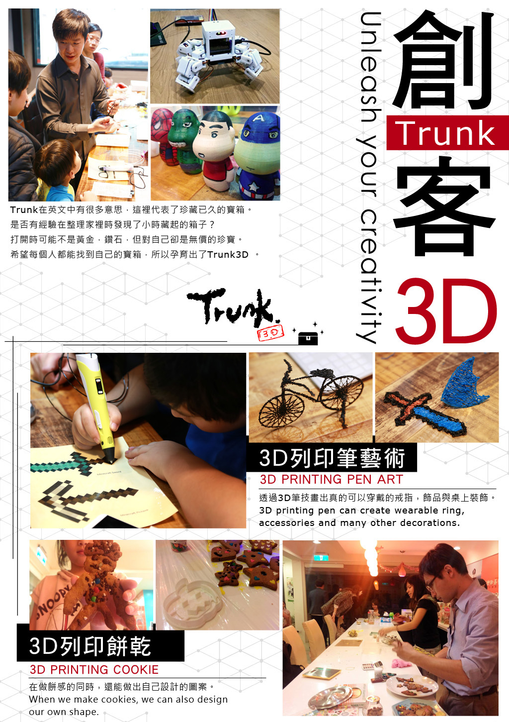 Trunk3D, 創客空間, 客製化商品, 產品設計, 待客成形